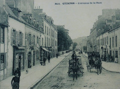 Quimper 265 L'avenue de la gare vers 1880 Villard