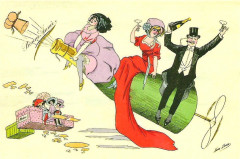 Carte postale aviation champagne