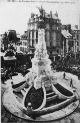 Inauguration fontaine subé 1906 1007132