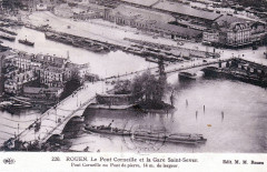 Paris à la mer gare Saint Sever à Rouen (1938)