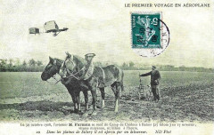 Premier voyage avion décembre 1908