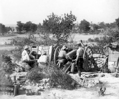 French 75 gun at Cape Helles 1915