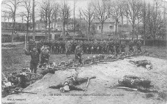 Exercice militaire du 117e Ri du Mans avant la grande guerre de