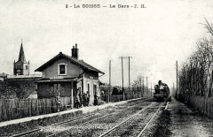 Carte postale ancienne - gare de La Boisse