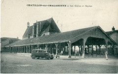 Chatillon S Chalaronne - Les Halles et l'Eglise