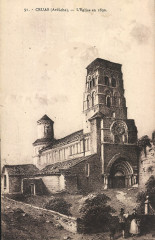 Cruas Eglise en 1830 gravure -
													07 Ardèche
												