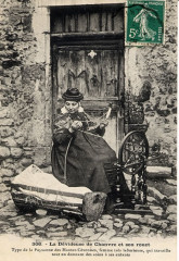 Fileuse de chanvre et son rouet