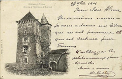 Le château de Veuzac en 1901
