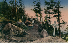 Postkarte von 1915 - Heldengräber am kleinen Donon