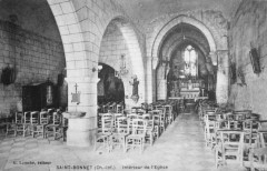 Vue intérieure de l'église de St bonnet