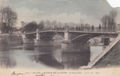 Pontailler-sur-saone le grand-pont 1903 -
													21 Côte d'Or
												
