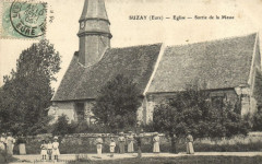Sortie de messe à Suzay