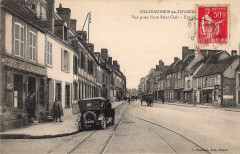 Vue prise Place Saint-Clair - Entrée, Châteauneuf-en-Thymerais, Eure-et-Loir (France) Co Pierrot