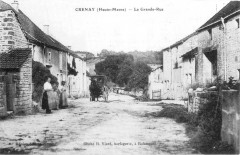 Cp Crenay La Grande-Rue -
													52 Haute Marne
												