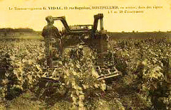 Tracteur vigneron Georges Vidal à chenilles