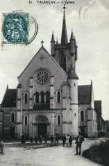 Kirche von Valençay auf alter Postkarte -
													36 Indre
												