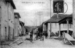 Biol, la grande rue, 1908, p 11 l'Isère les 533 communes - photo -
													38 Isère
												