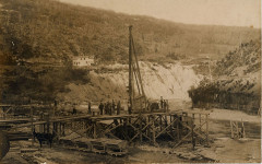 Construction du barrage de Vaucluse