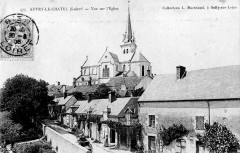 Cp Autry-le-Châtel vue sur l'église -
													45 Loiret
												