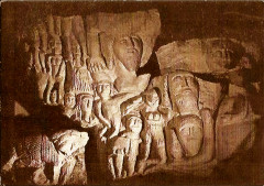 Dénezé-sous-Doué cave sculptée Calecon feminin