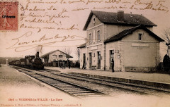 Cp - ancienne gare de Vienne-la-Ville - 2