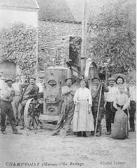 Cp 07873 Champvoisy machine Protte Vendeuvre