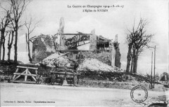 Cp église de Souain