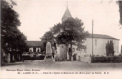 Cambo (64) - Place de l'église