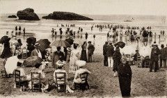 Plage de Biarritz en 1900 (A)