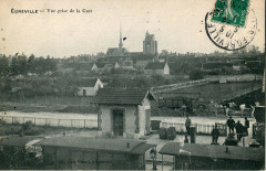 Girard - Egreville - Vue prise de la Gare