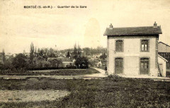 Montgé-en-Goële (77), la gare du tramway de Meaux à Dammartin