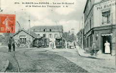 St Maur Des Fosses - La rue Honoré et la station des Tramways -
													94 Val de Marne
												