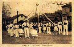 Danse des cordelles à Rians -
													83 Var
												