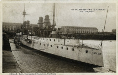 Dupleix dans l'arsenal de Cherbourg en 1900