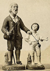 Santons Aveugle et son fils
