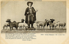 Santons berger et ses moutons