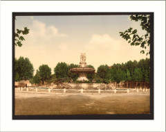 The round fountain Aix Provence France