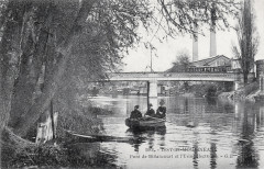 Issy-Les-Moulineaux, Pont de Billancourt et l'Usine Electrique, postcard circulated 1908 -
																					92130 Issy-les-Moulineaux
																			