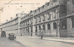 Carte postale ancienne Lycée Janson - Rue de la Pompe - Façade
                                                                     à Paris 16e
                                