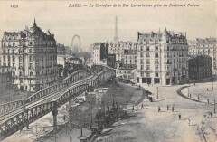 Le Carrefour de la Rue Lecourbe vue prise du Boulevard Pasteur à Paris 15e