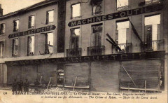 Reims 1914, rue Cérès magasin incendié