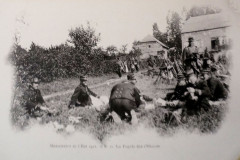 La popote des officiers aux Grandes manoeuvres de l'est 1901