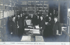 Paris - La Sorbonne, la bibliothèque, salle des manuscrits CIPB0062