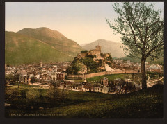 The city and the castle, Lourdes, Pyrenees, France-LCCN2001698644