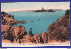 Ile d'Or. Carte postale. LL. Couleur. Bilingue. Recto