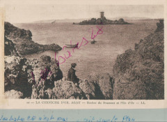 Ile d'Or. Carte postale. LL. Noir et blanc. 1934. Recto