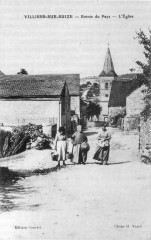 Cp Villiers-sur-Suize Entrée du Pays. L'Eglise