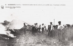 Wissous - Incendie de meules, 07-1914