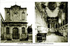 Avignon Rue de la Banasterie Chapelle des Pénitents noirs