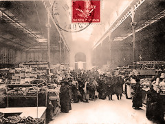 Avignon intérieur des Halles en 1907 -
													France
												